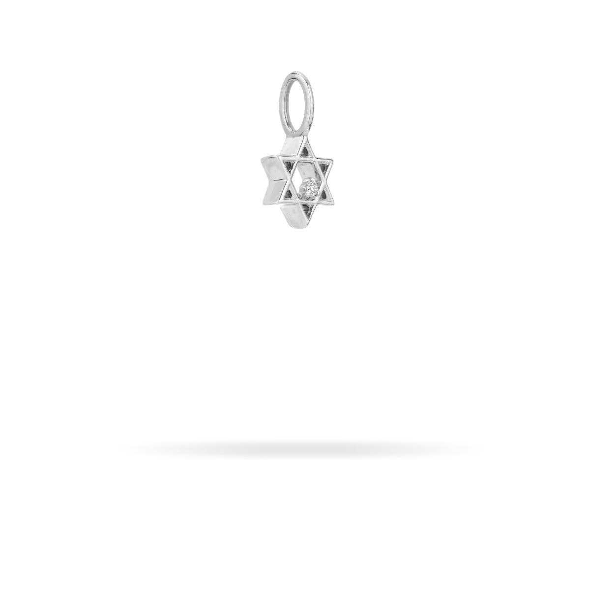 14K Gold Plated Sterling Silver Diamond Star of David Mini Charm Pendant - Perfect for Jewish Gifts, Necklaces & Bracelets