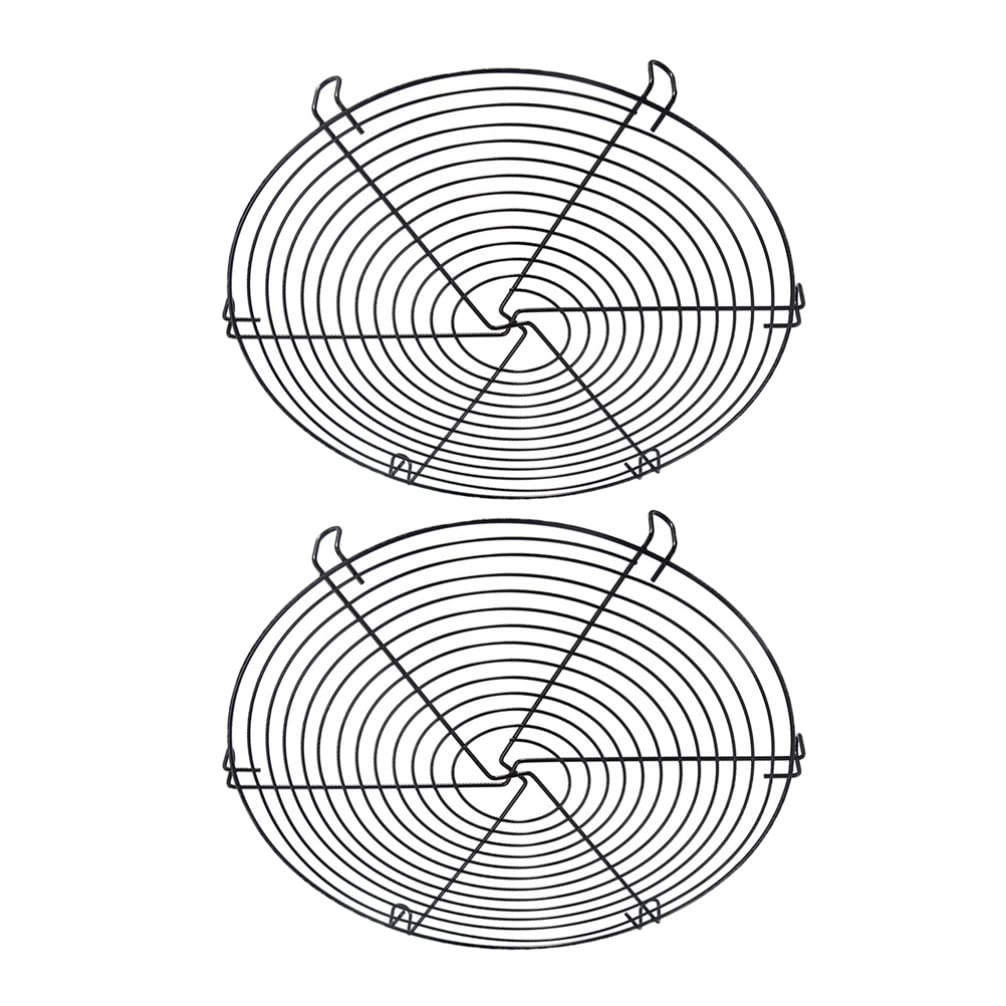 2-Pack Stainless Steel Cake Cooling Racks - 12 Inch Baking Cooling Mesh Rack for Cakes, Cookies & Pastries - Durable Baking Supplies for Home & Professional Bakers - Perfect for Cooling, Decorating & Serving Desserts