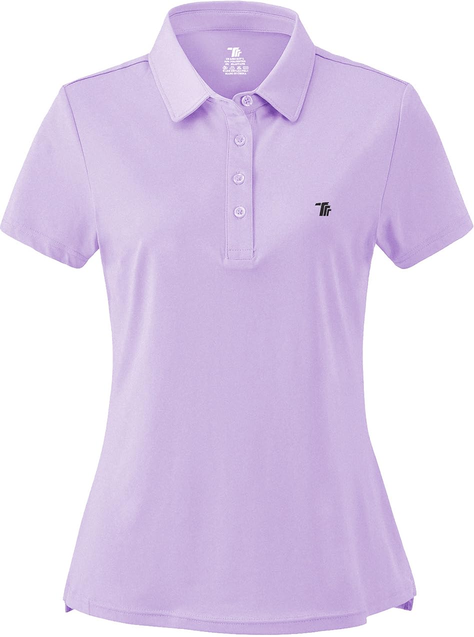 Women's Moisture Wicking Golf Polo Shirts - Breathable Short Sleeve Ladies Golf Tops for Summer - Perfect for Golf Course, Driving Range & Casual Wear