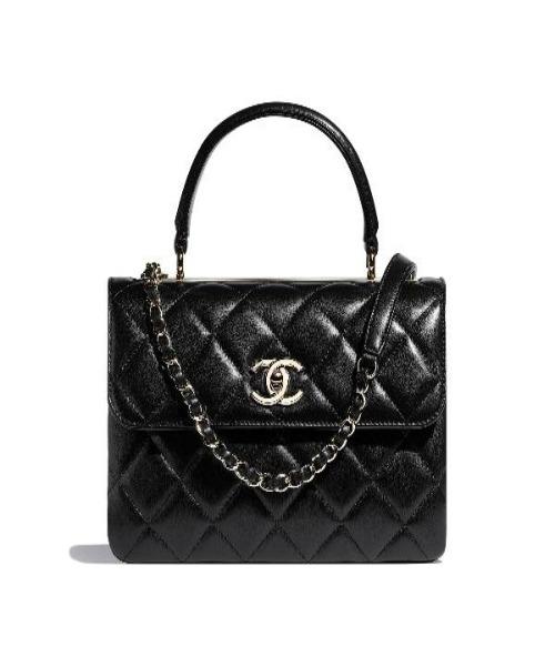 Chanel Small Flap Bag Lambskin Black Leather Crossbody Purse for Women | Luxury Designer Handbag for Evening Parties & Date Nights