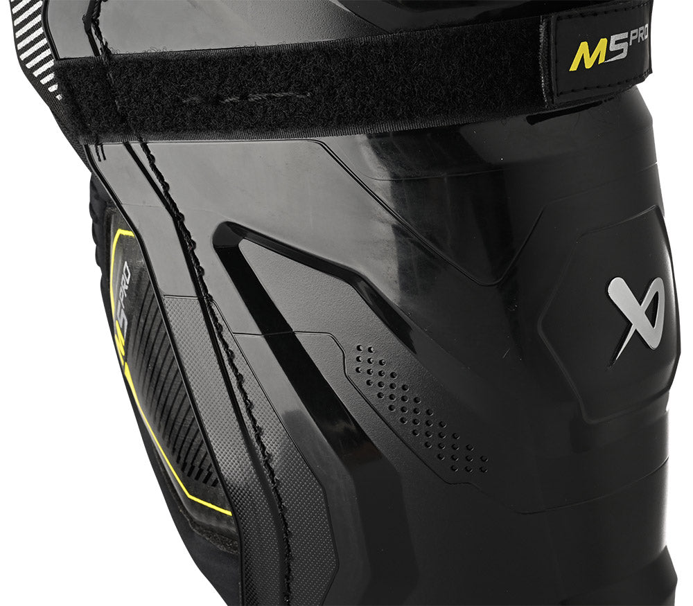 Bauer Supreme M5 Pro Senior Ice Hockey Shin Guards - Protective Gear for Hockey Players - Perfect for Games, Practices & Training