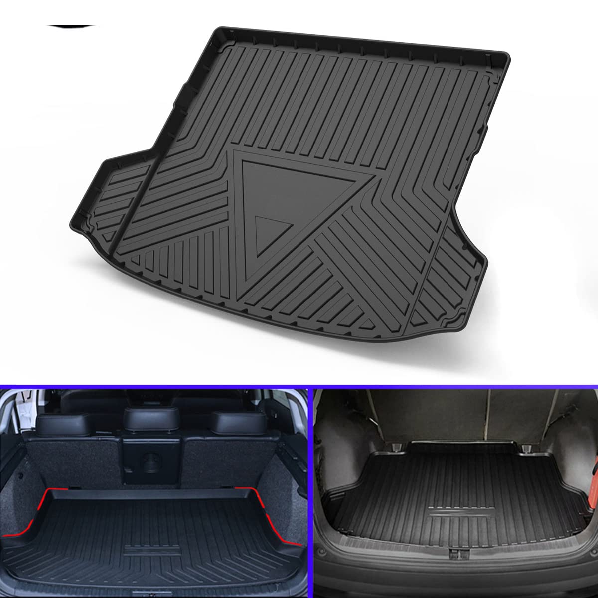 Volvo S90 2017-2025 Custom Fit Rubber Cargo Liner Mat - Heavy Duty Trunk Tray Protector for Spills, Dirt & Debris | Perfect for Road Trips, Grocery Hauling & Pet Transport