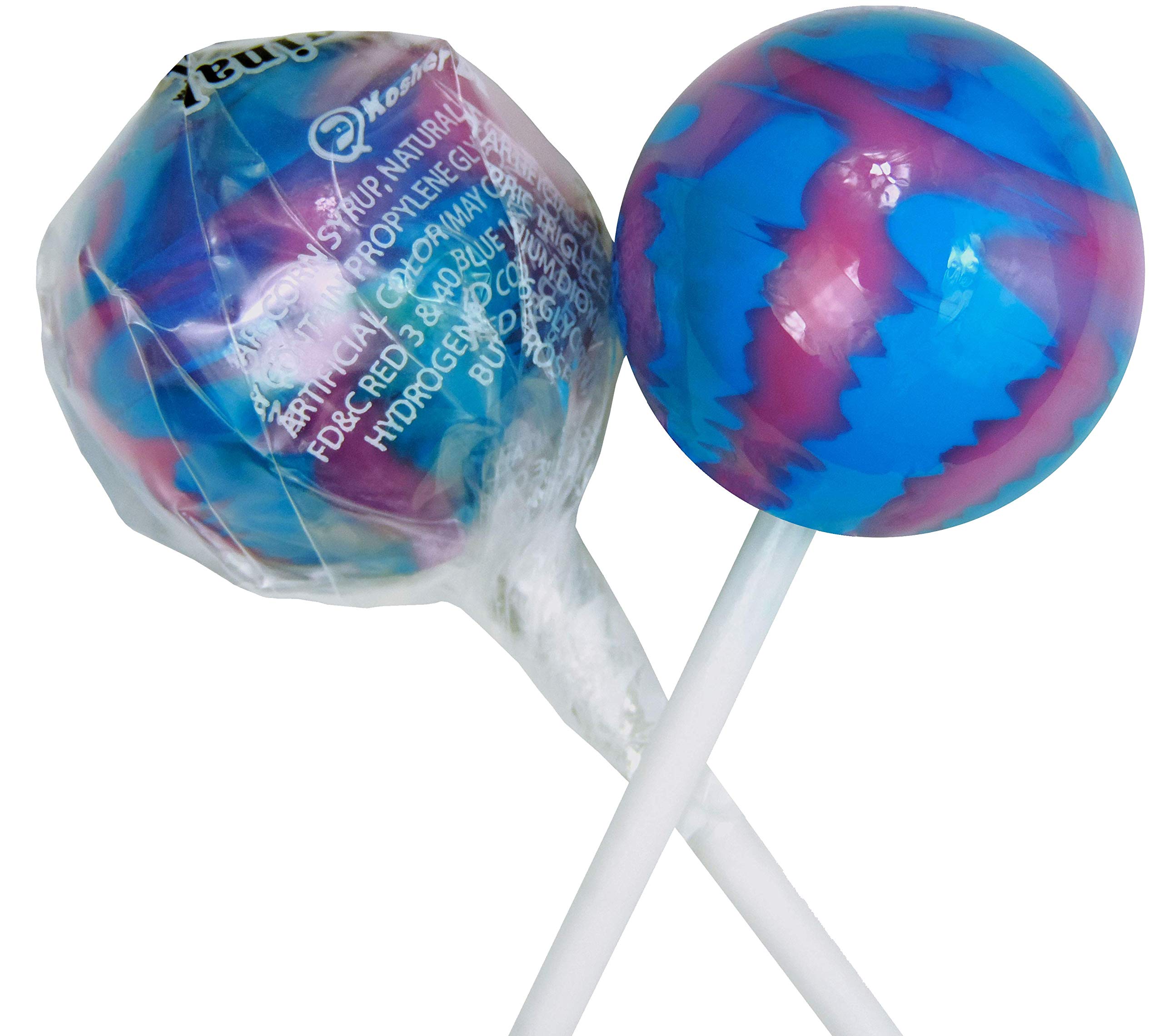 10ct. Cotton Candy Flavored Lollipops - Bulk Candy for Parties, Favors & Gifts - Sweet Treats for Birthdays, Halloween & Events