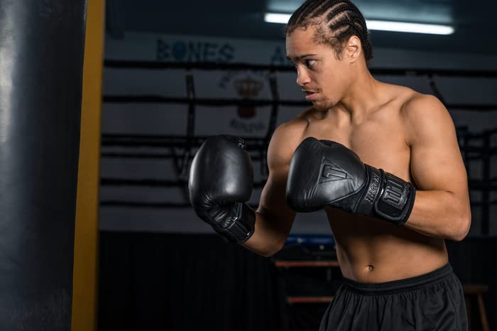 TITLE Boxing Black Heavy Bag Gloves 2.0 - Premium Boxing & Kickboxing Training Gloves for Men & Women - Ideal for Punching Bags, MMA, Fitness Workouts & Home Gym Training