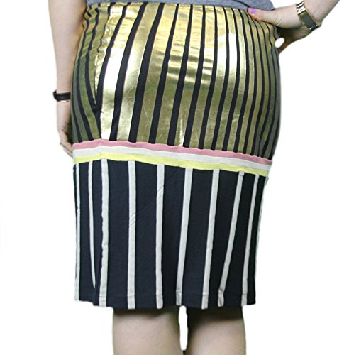 Women's Nai Sun Fx Striped Pencil Skirt 293561 - Slim Fit Office Work Skirt for Business Casual & Professional Outfits