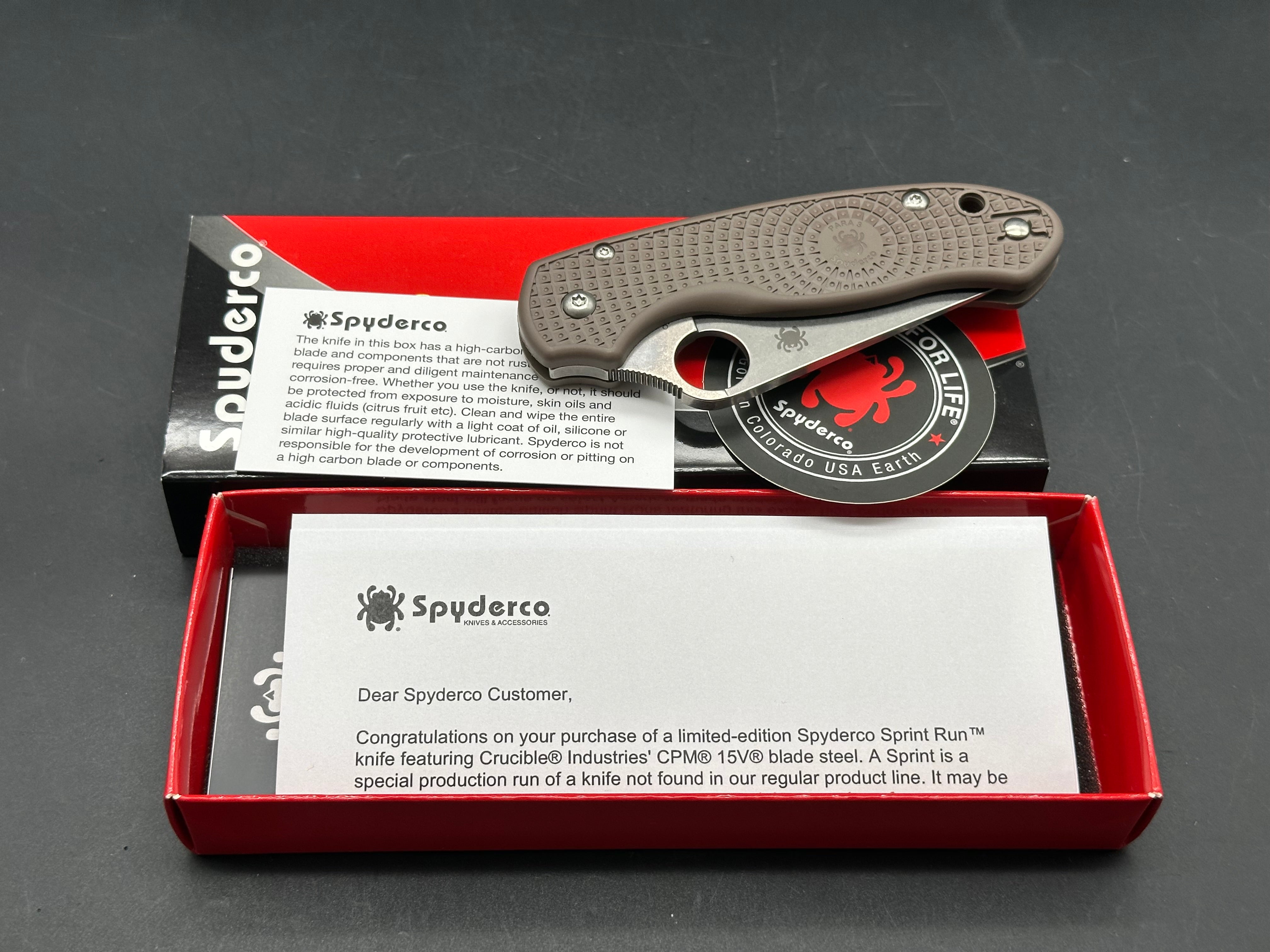 Spyderco Para 3 Lightweight Folding Knife - 2.93