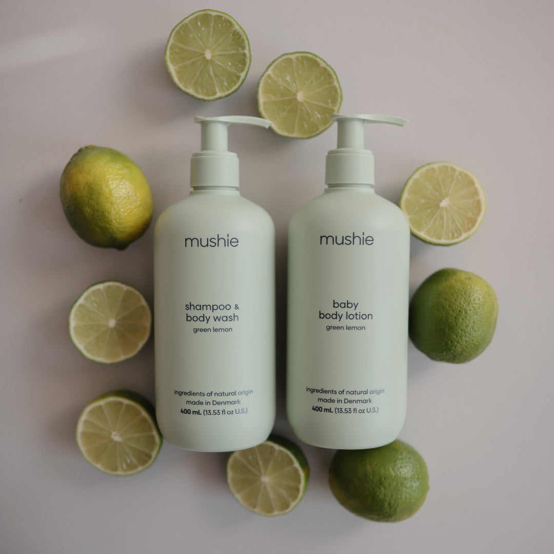 Mushie Baby Body Lotion - 400 mL | Organic & Hypoallergenic Moisturizer for Newborns & Sensitive Skin | Perfect for Daily Hydration & Post-Bath Care