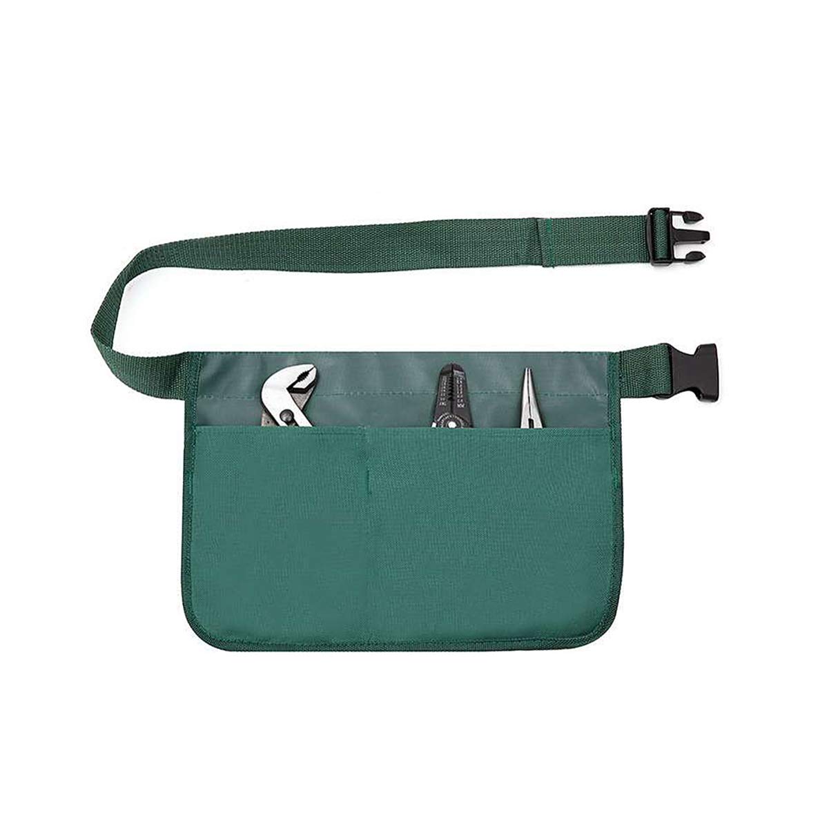 **Hemoton Heavy Duty Canvas Waist Pouch – Gardening Tool Belt Bag for Electric Wrenches, Technician Work Pouch, Multi-Pocket Utility Tote for Gardeners & Cleaners – Perfect for Outdoor Work & DIY Projects**