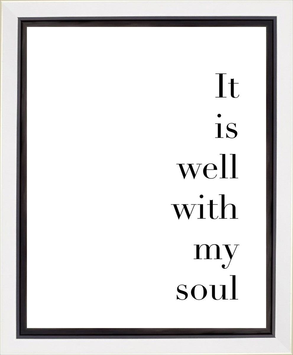 It is Well With My Soul Gallery Wrap Canvas - Inspirational Christian Wall Art for Home Decor, Church & Office - Perfect for Living Room, Bedroom & Prayer Space