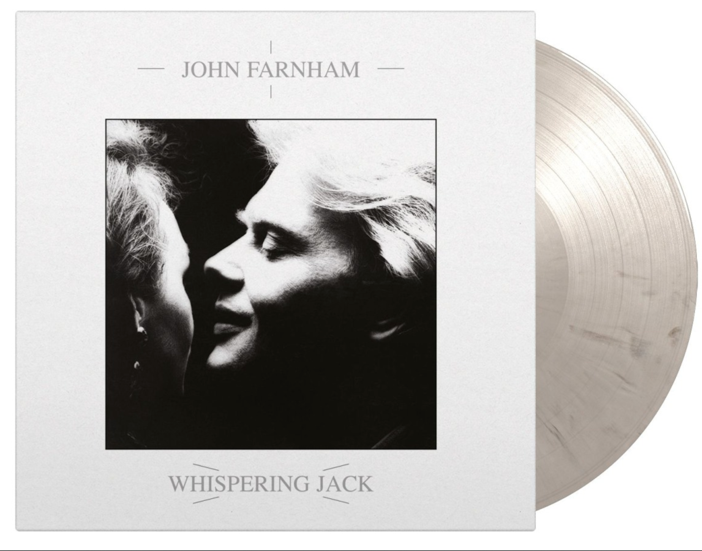JOHN FARNHAM 'Whispering Jack' 180g WHITE/BLACK MARBLE Vinyl LP Record - Limited Edition Collectible for Audiophiles & Music Lovers - Perfect for Home Listening, Gifts & Vinyl Collections