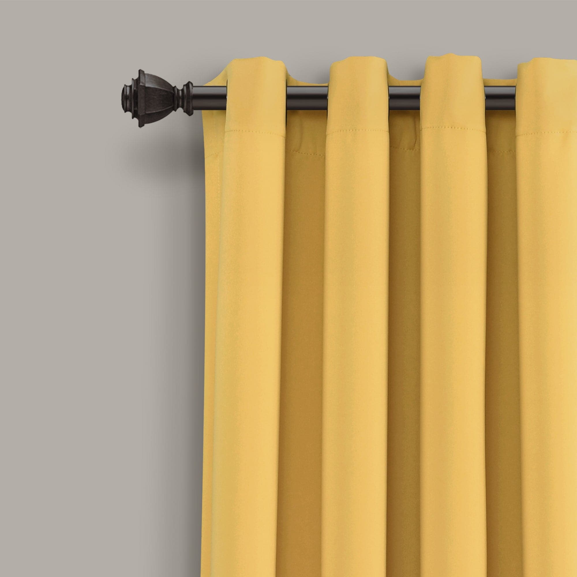 Thermal Insulated Blackout Curtains for Bedroom - Noise Reducing Grommet Window Panels Set, Energy Saving & Light Blocking for Home, Office, Nursery - 2 Panels (52x84 Inches, Black)