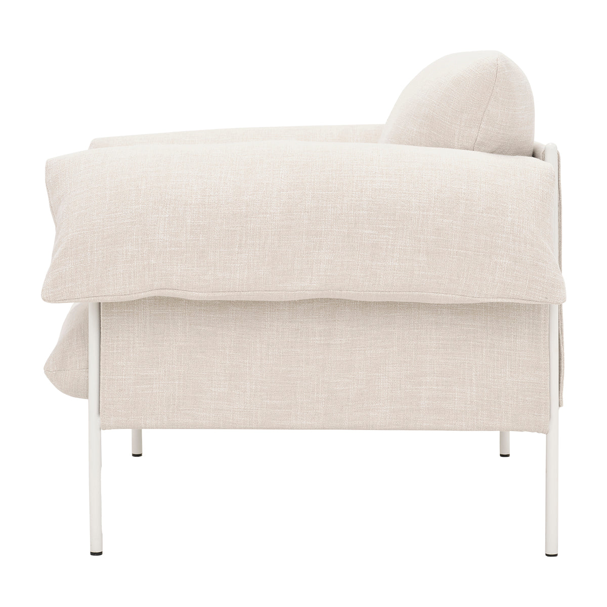 Byron Alva Armchair - Modern Accent Chair for Living Room, Bedroom & Office - Comfortable Upholstered Lounge Chair with Wooden Legs