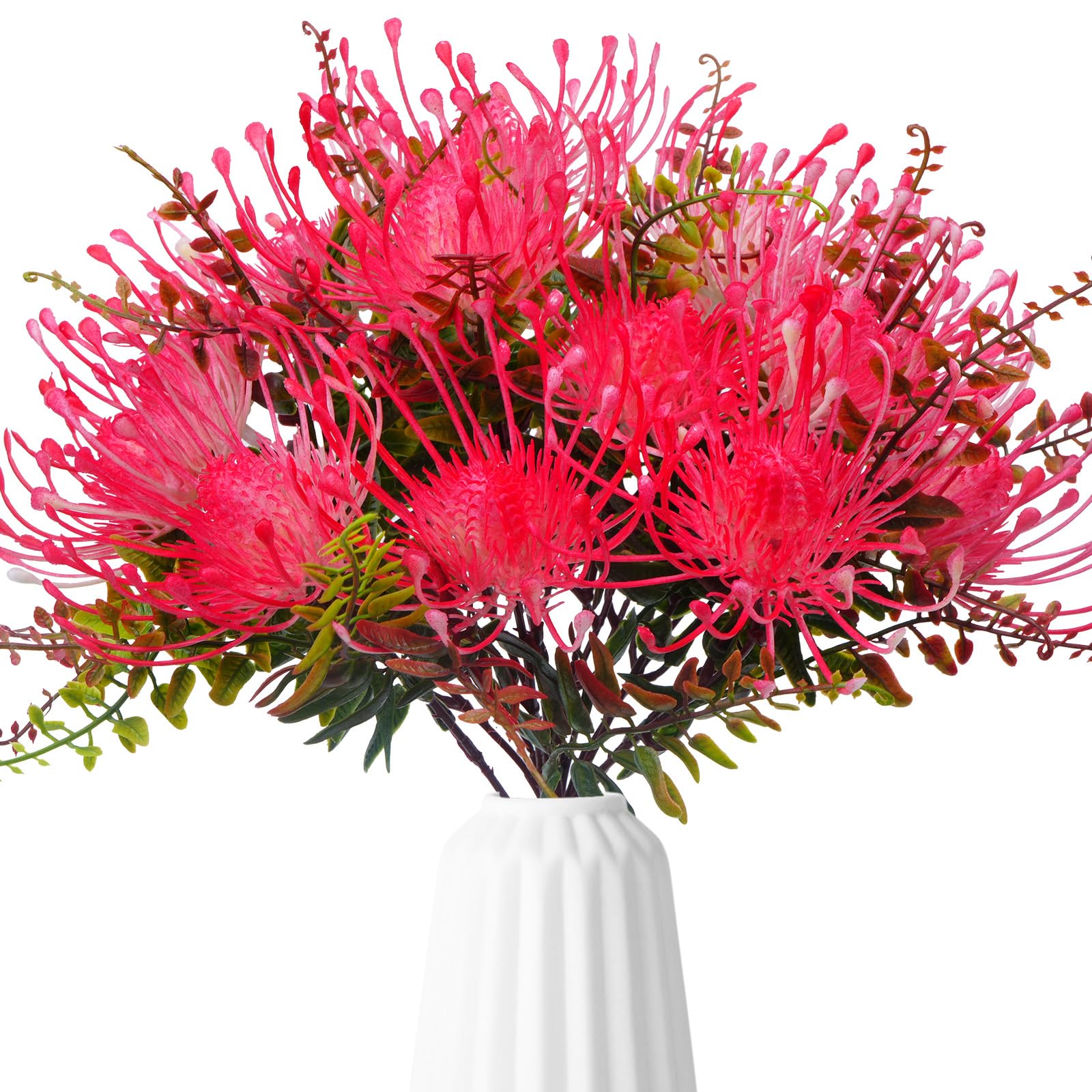 3pcs Artificial Tropical Chrysanthemum Flowers - Plastic Home Decor for Bathroom, Outdoor Wedding, Table Centerpieces (Hot Pink) - Perfect for Party Decorations, Garden Arrangements & DIY Crafts
