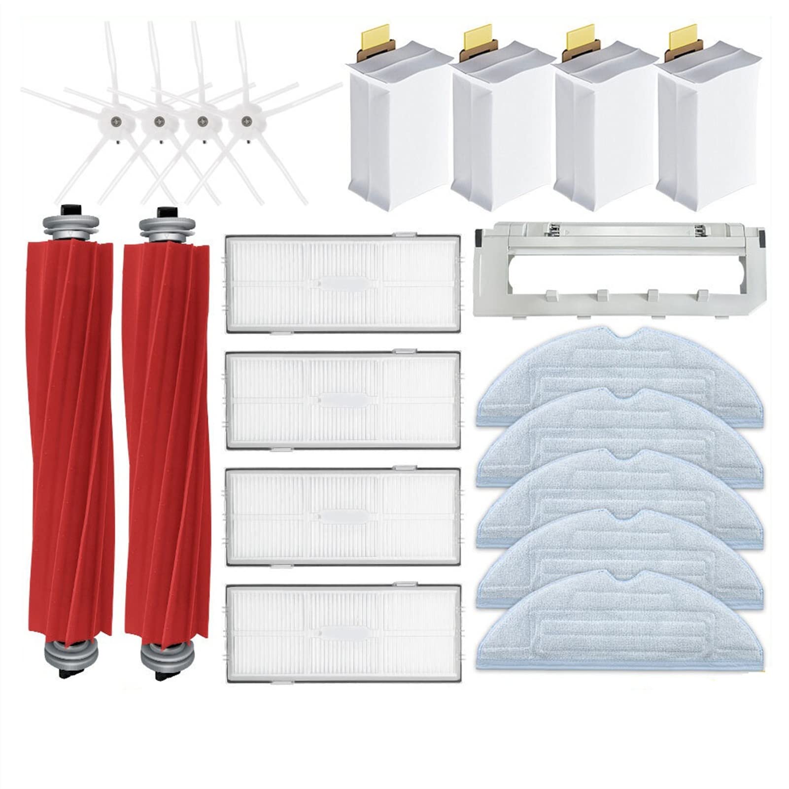 Roborock S7 Replacement Parts - Main Brush, Side Brush, Mop Cloth, Filter, Dust Bag & Accessories | Compatible with Roborock S7 Robot Vacuum Cleaner | Perfect for Home Cleaning & Maintenance
