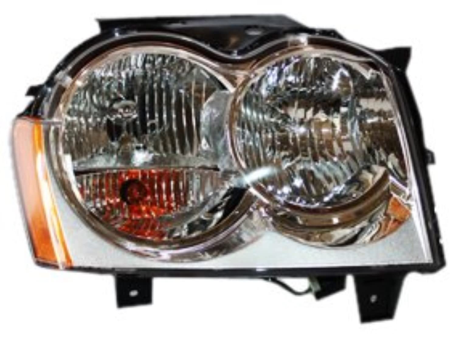 TYC Right Headlight Assembly Compatible with 2005-2007 Jeep Grand Cherokee - Replacement Headlamp for Improved Night Visibility - Perfect for Off-Roading & Daily Commuting
