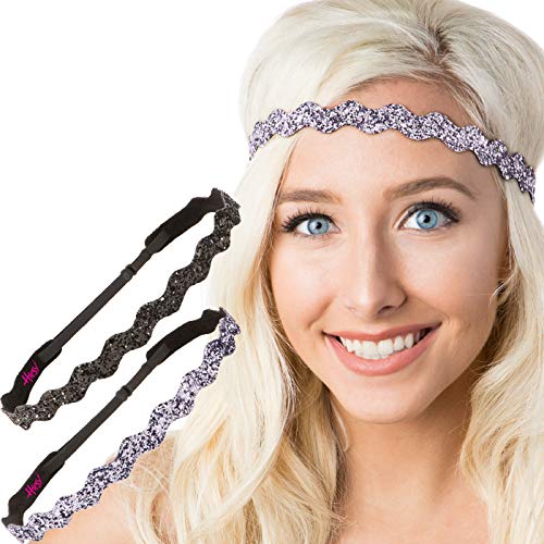 Bling Glitter Wave Black & Gunmetal