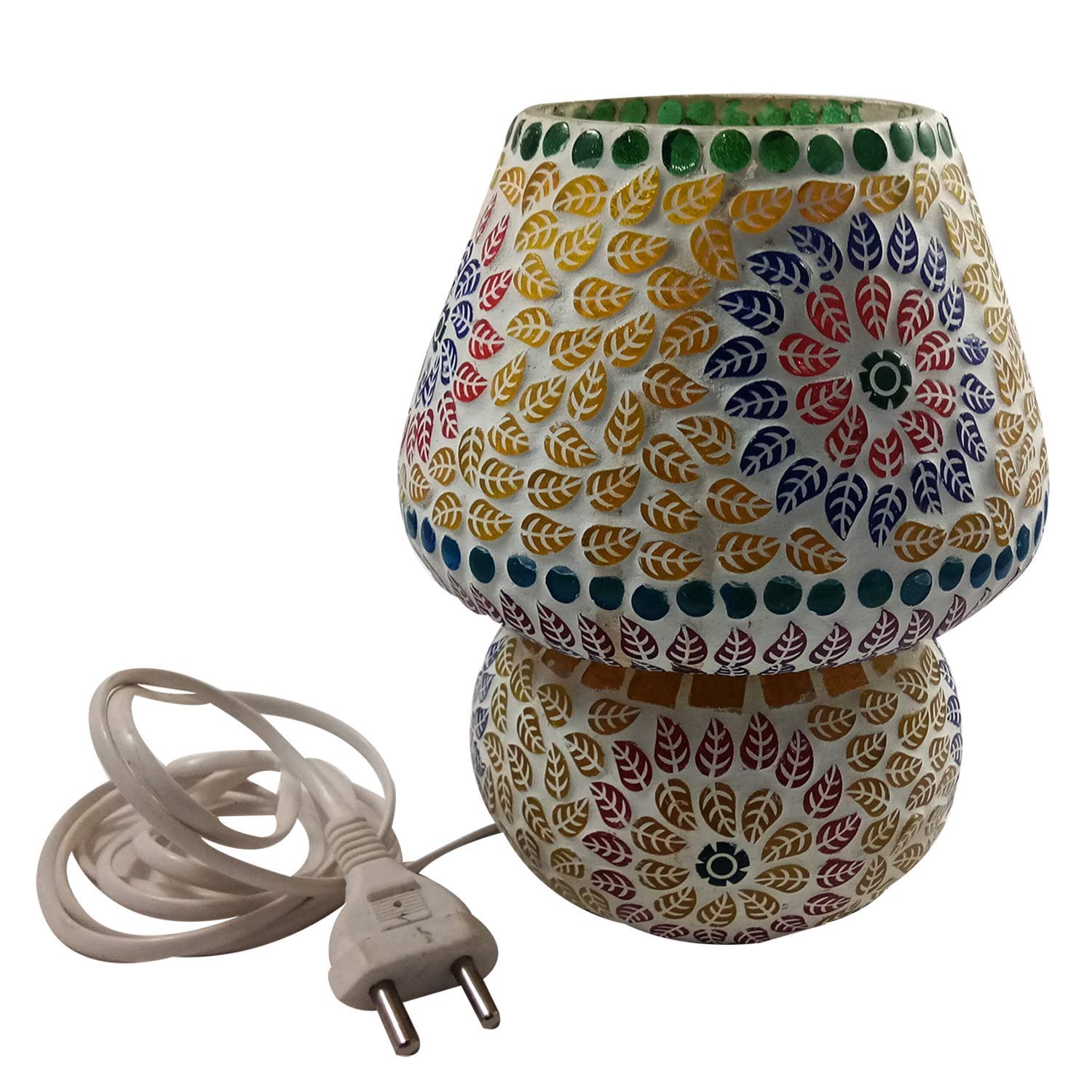Handmade Mosaic Table Lamp - Award-Winning Indian Artisan Crafted, Electric Desk Lamp for Home & Office Decor | Perfect Gift for Housewarming, Birthday & Wedding