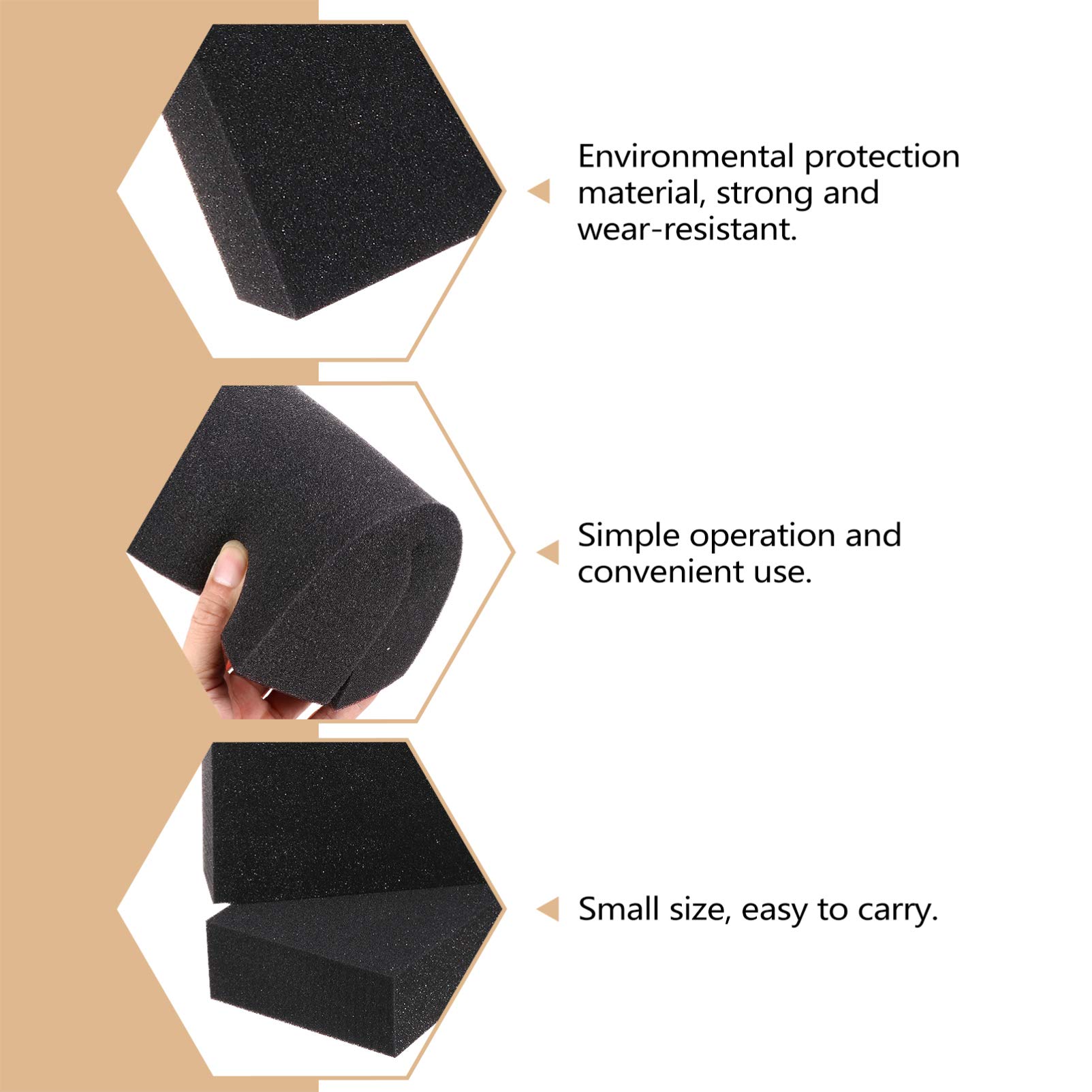 VICASKY 2-Pack Large Car Wash Sponges - Multi-Functional Cleaning Pads for Auto Detailing, Home & Kitchen Use - Soft Polishing Sponge for Cars, Dishes & Household Cleaning