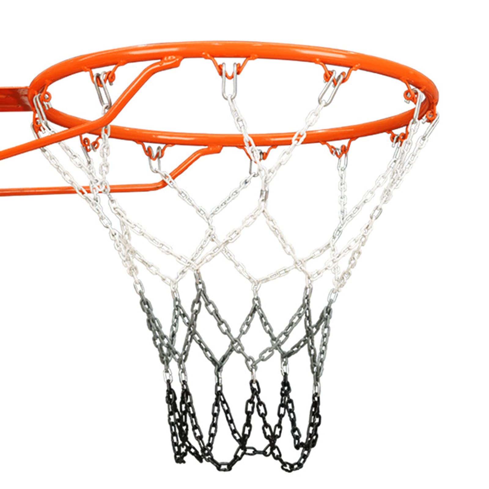 Heavy Duty 2LBS Chain Basketball Net - Rust Proof Outdoor for Courts & Driveways