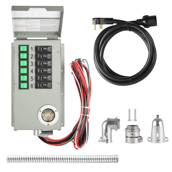 Natures Generator Power Transfer Switch Kit Elite - Automatic Transfer Switch for Home Backup Power & Emergency Use