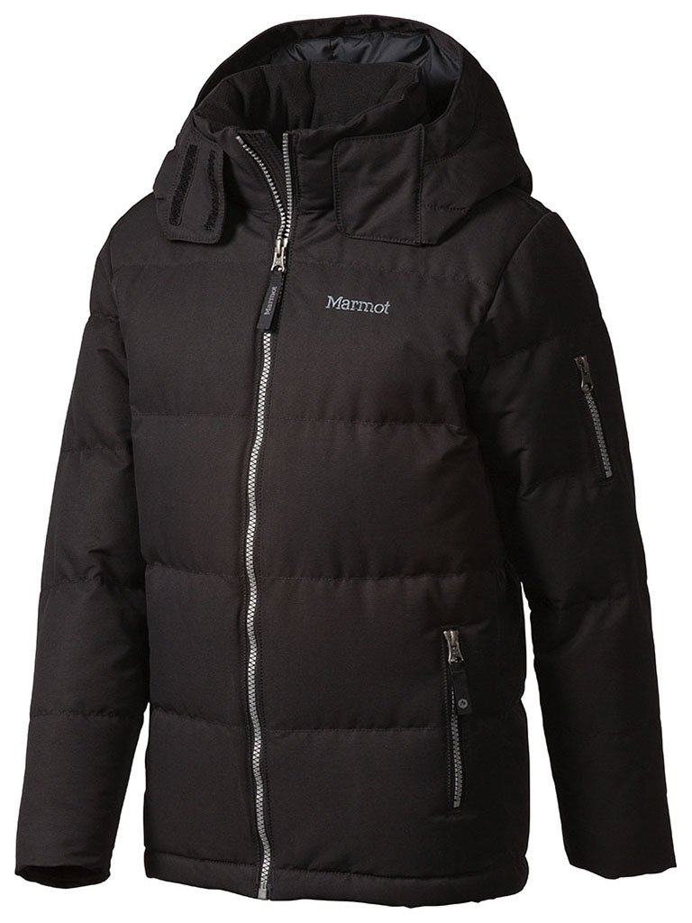 Marmot Kids Vancouver Jacket for Boys - Waterproof Winter Coat (Little Kids/Big Kids) Black Outerwear Size 8 Big Kids - Perfect for Snow Play & Outdoor Adventures