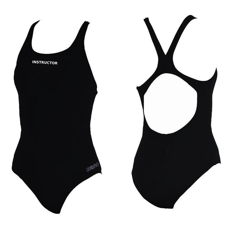 Race Aquatics Instructor Arena Team Solid Pro Back Swimsuit with Logo - Perfect for Competitive Swimming, Training, and Swim Team Events