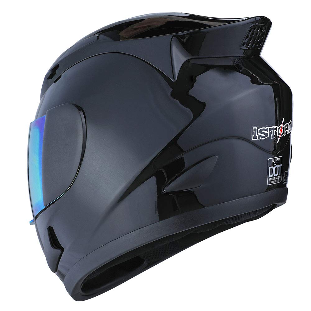 1Storm Motorcycle Full Face Helmet DOT Approved - Lightweight Mechanic Skull Design for Men & Women - HJDJ11 Model - Perfect for Street Biking, Cruiser Riding & Motorcycle Safety Gear