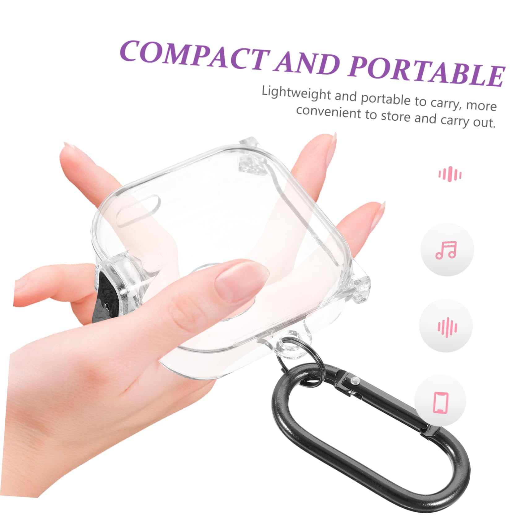 Gadpiparty Mini Earbuds Case with Buckle Charging Cover - Protective Shell for Wireless Earbuds | Travel, Gym & Daily Use Accessory