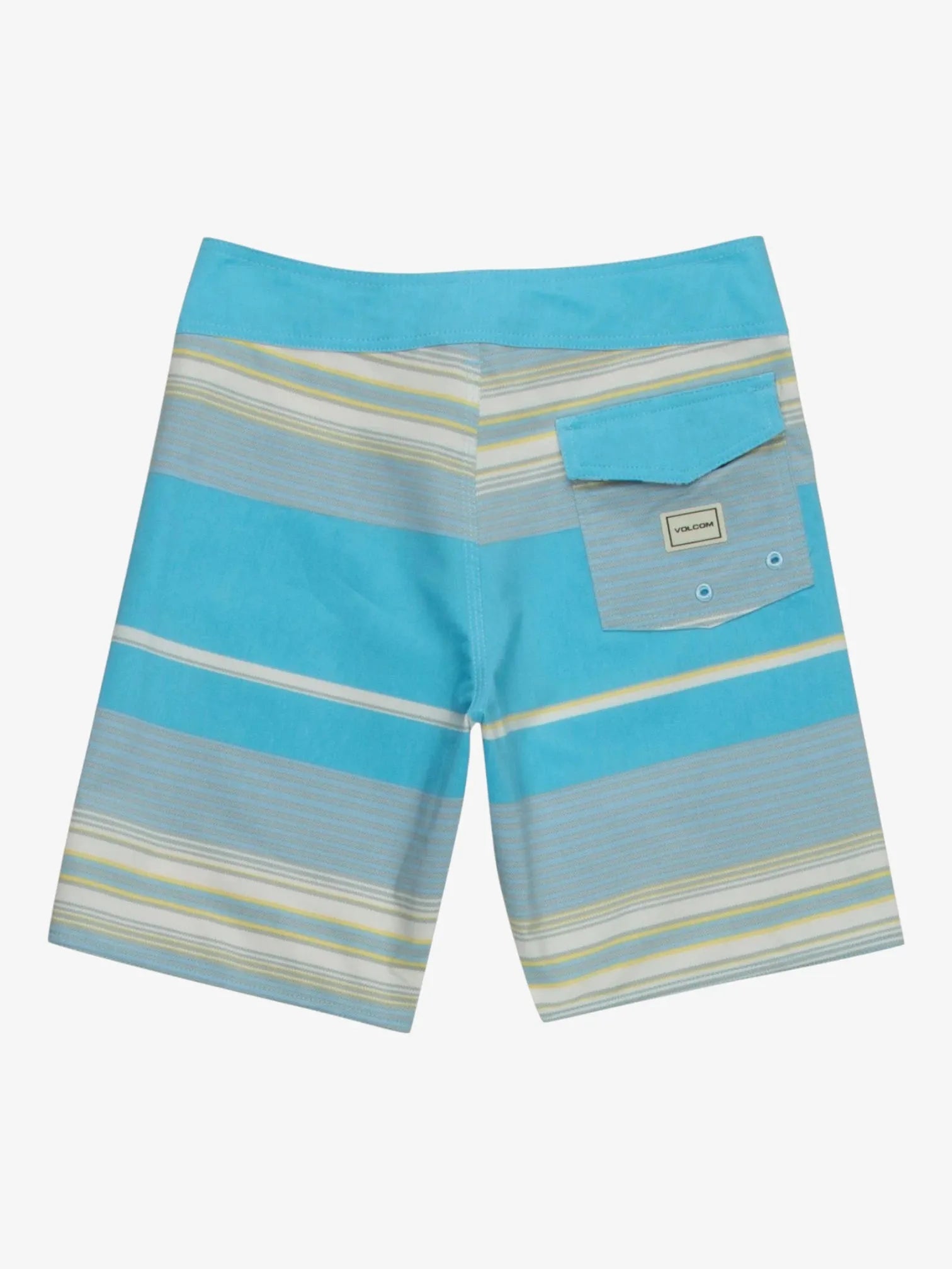 Volcom Alton Stripe Celeste Women's Bikini Top - Breathable Mesh Fabric for Surfing, Swimming & Beach Vacations