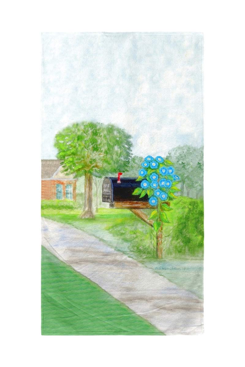 Betsy Drake Glorious Morning Beach Towel - Soft & Absorbent Oversized Towel for Pool, Beach, Yoga & Travel - Quick Dry & Sand-Free