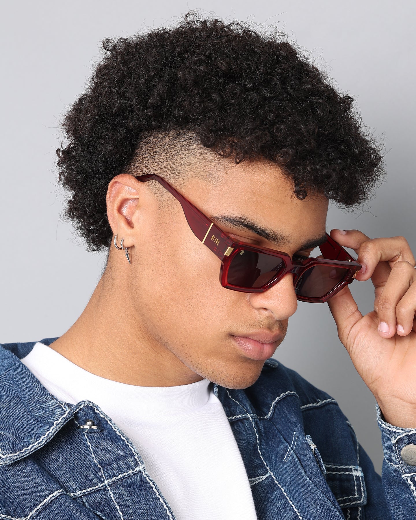 9FIVE Premium Locks Sunglasses - Maroon Color Polarized UV Protection - Perfect for Running, Cycling, and Outdoor Sports