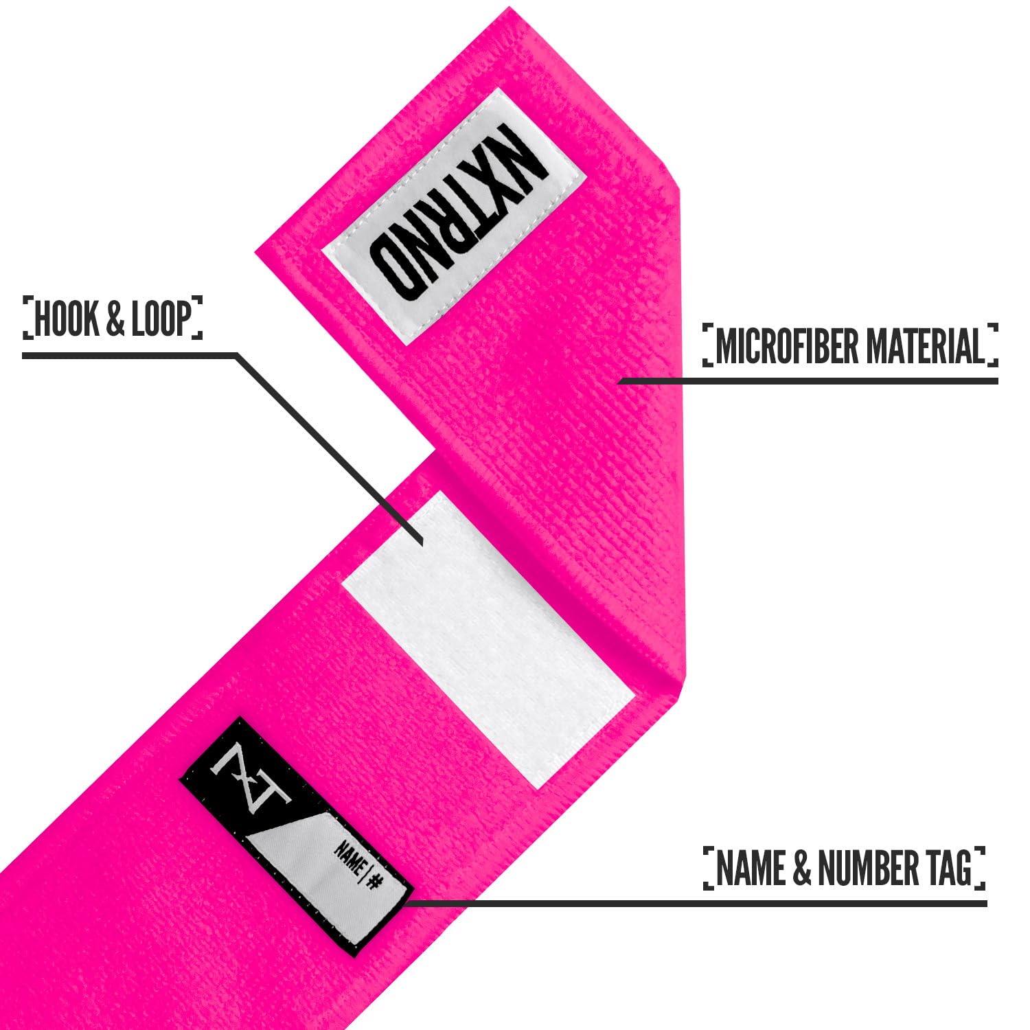 Nxtrnd Streamer Football Towel - Ultra Thin Quick Dry Sports Towel for Hands & Football Accessories - Perfect for Games, Training & Outdoor Activities (Pink)
