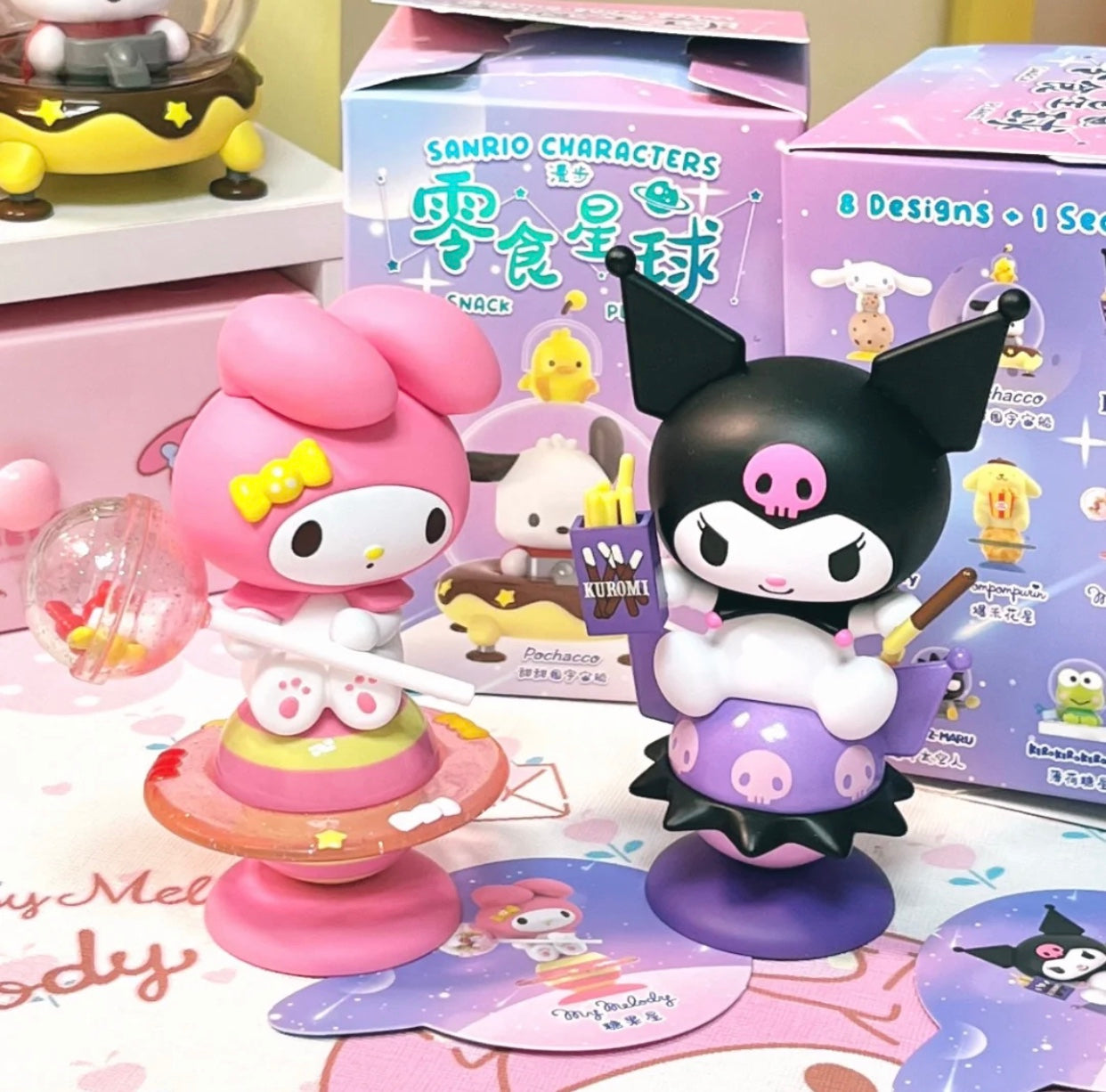 Sanrio Snack Planet Series Blind Box - Cute Kawaii Collectible Figures for Anime Fans | Perfect for Home Decor, Office Display & Gift Giving