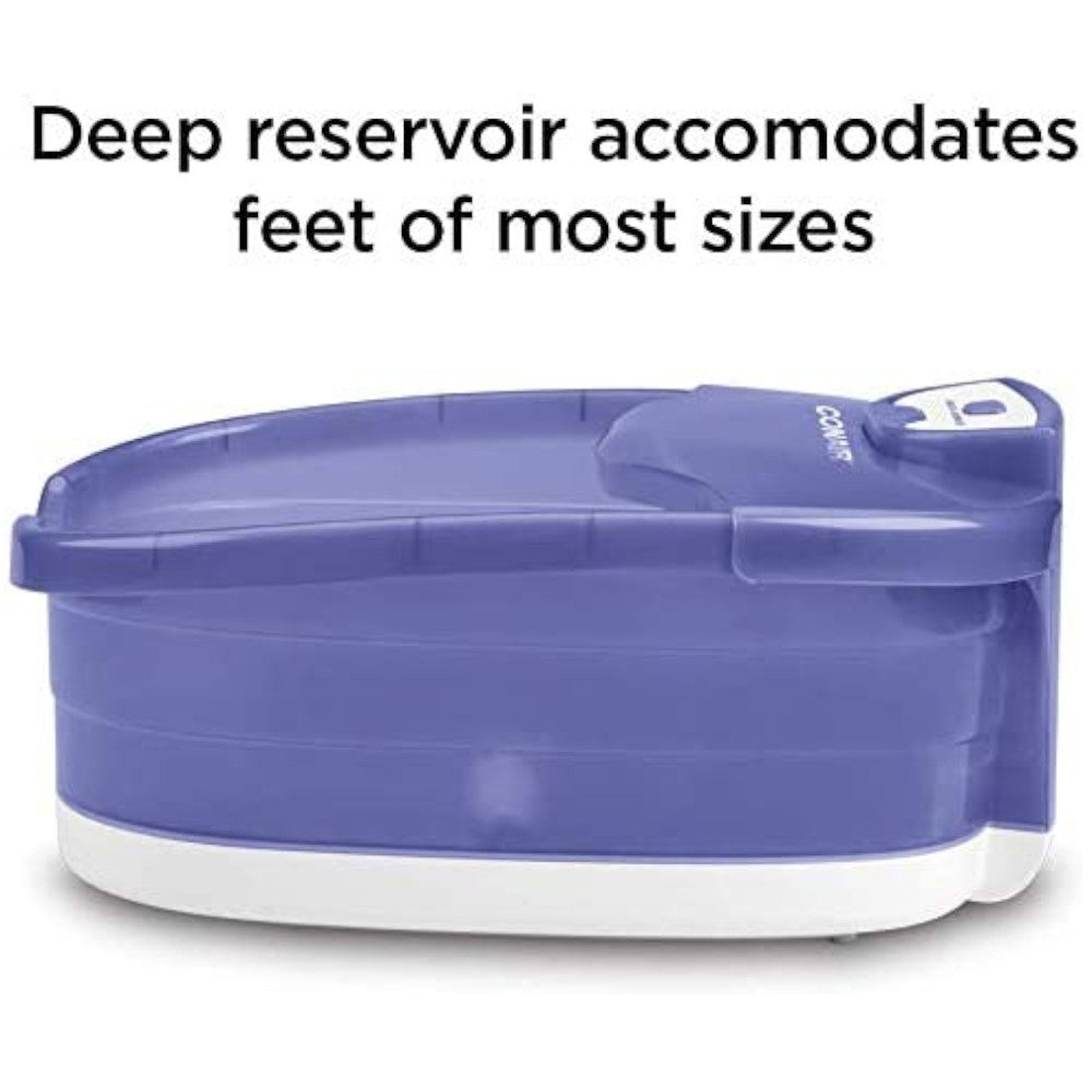 CONAIR FB90C Heat Sense Foot Spa with Heated Bubble Massage - Electric Pedicure Basin for Relaxation & Foot Care at Home