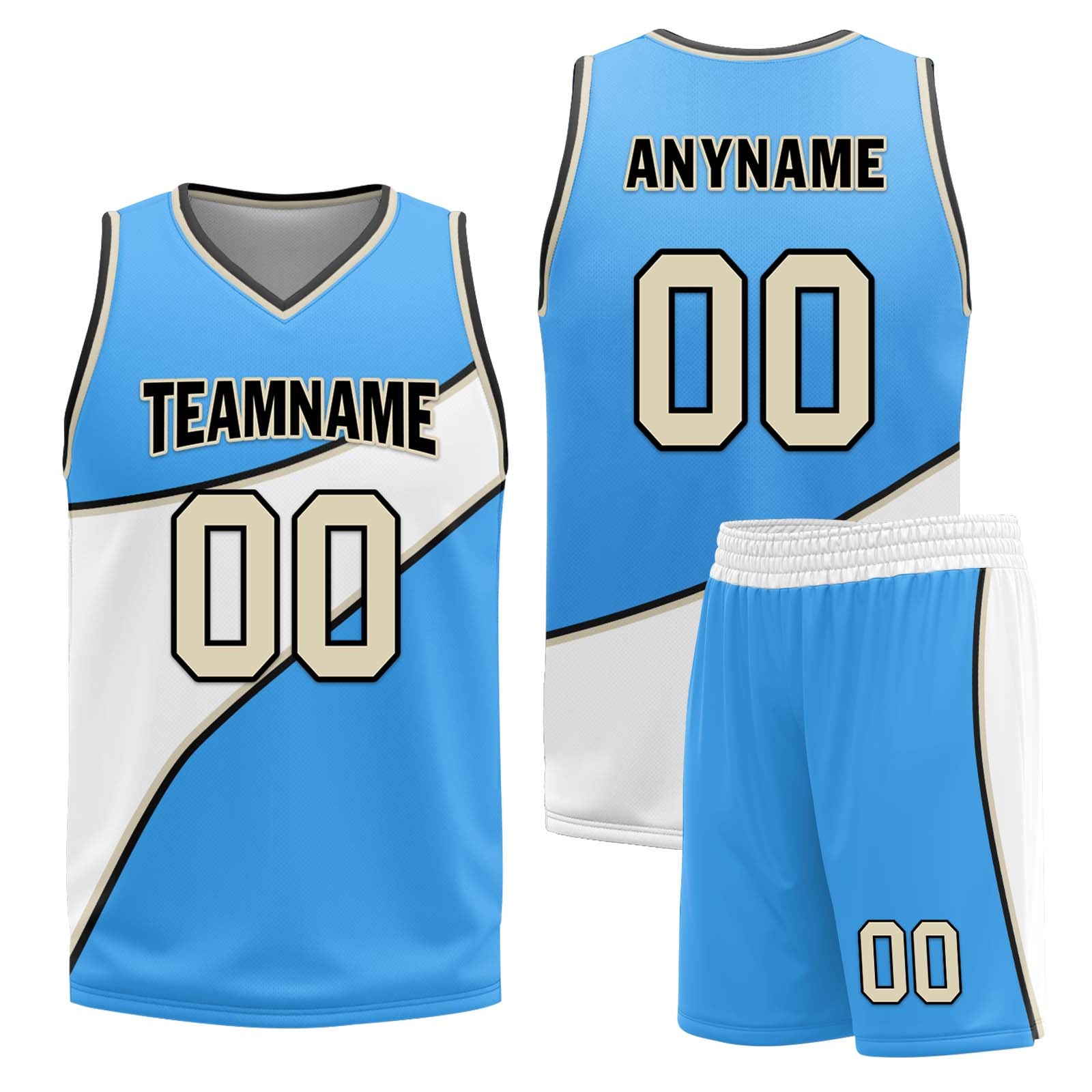 Custom Blue & White Atlanta City Edition Reversible Basketball Jersey - Personalized NBA Fan Gear for Men & Women - Perfect for Games, Training, and Fan Events