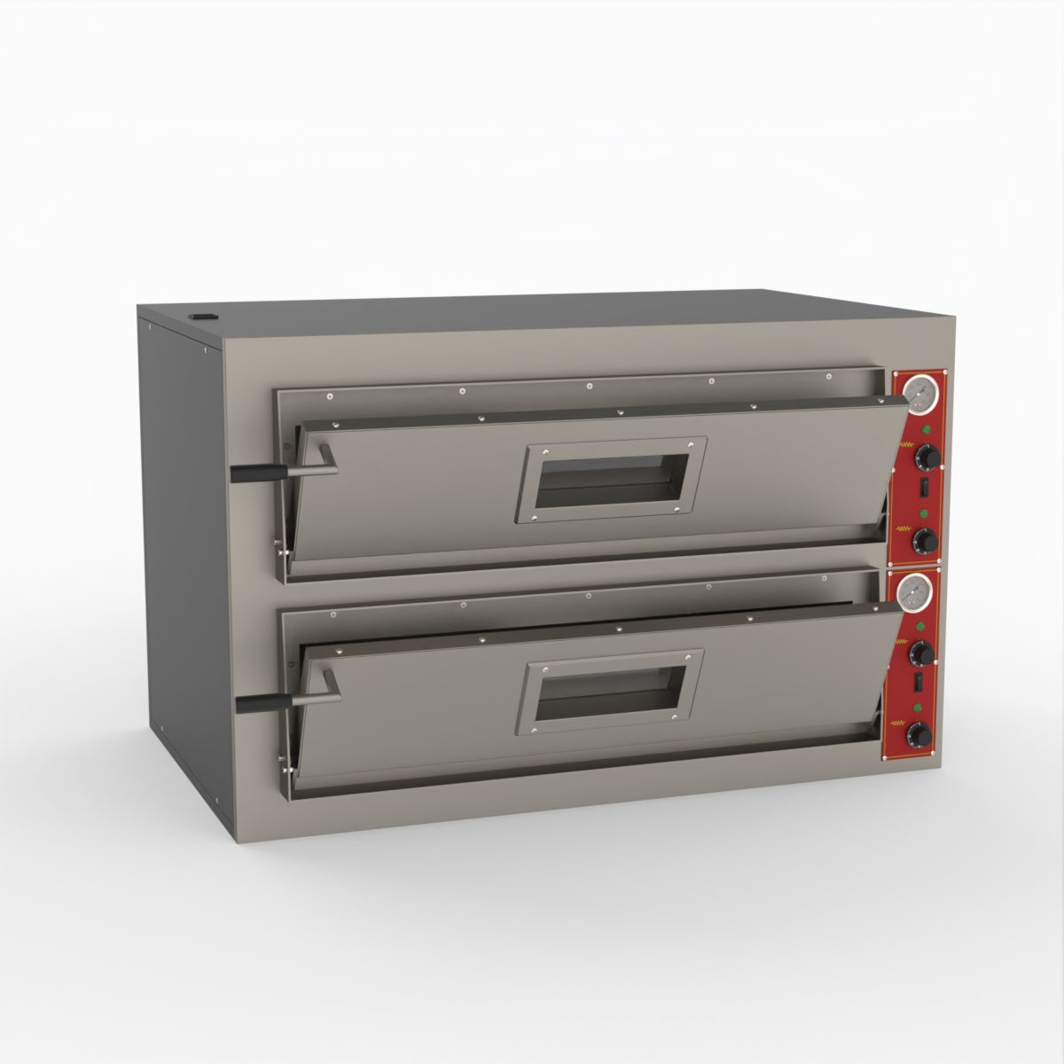 BakerMax Black Panther Pizza Deck Oven EP 1 SDE - Commercial Electric Pizza Oven for Restaurants, Pizzerias & Catering - Perfect for Baking Crispy Crust Pizzas, Bread & Pastries