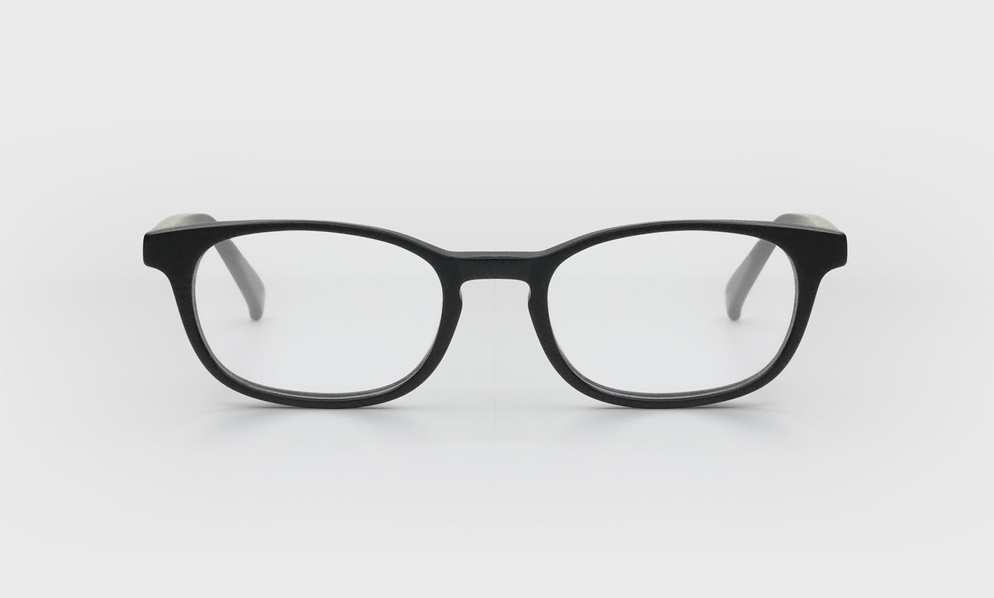 On Board Color 03 Matte Black Acetate Eyeglass Frames - Lightweight & Durable for Men & Women - Perfect for Work, Reading & Everyday Wear