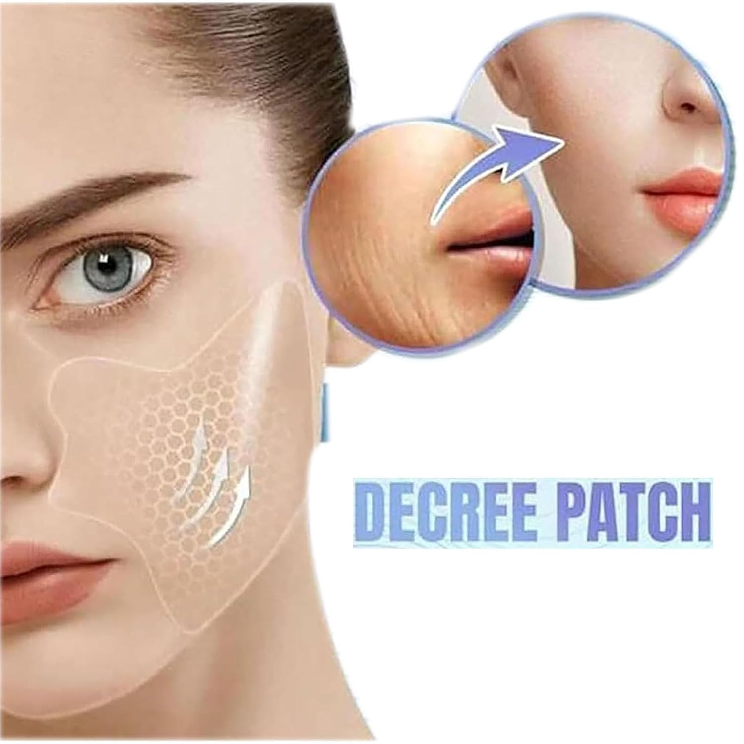 Instant Beauty Face Lift Wrinkle Removal Patches - Anti-Aging Microcrystalline Nasolabial Folds Mask for All Skin Types (2 Boxes) | At-Home Skincare Treatment for Fine Lines & Sagging Skin
