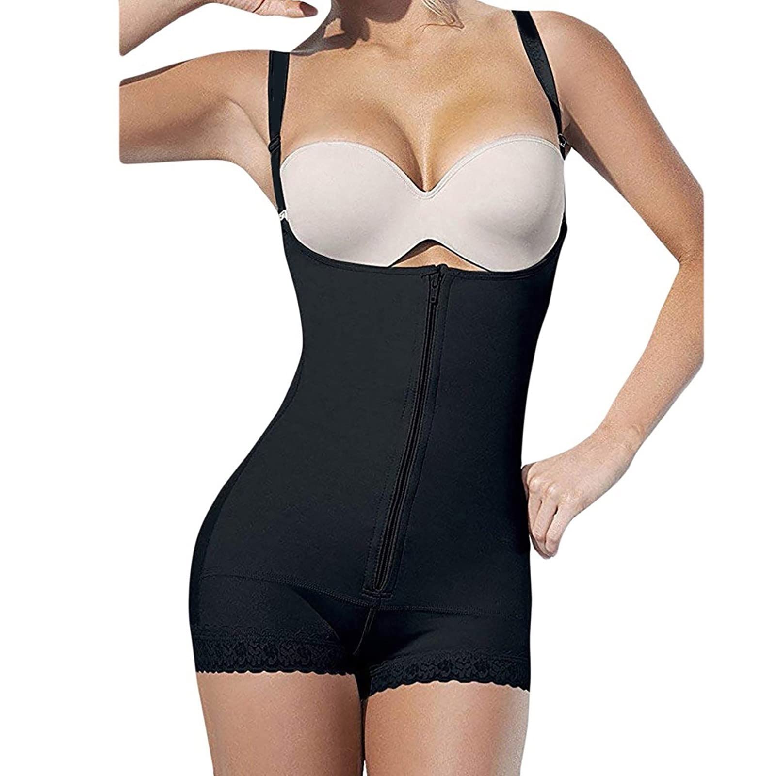 Best Seamless Shapewear for Women - Open Bust Mid Thigh Bodysuit | Tummy Control & Waist Trainer | Perfect for Yoga, Contortion & Everyday Wear
