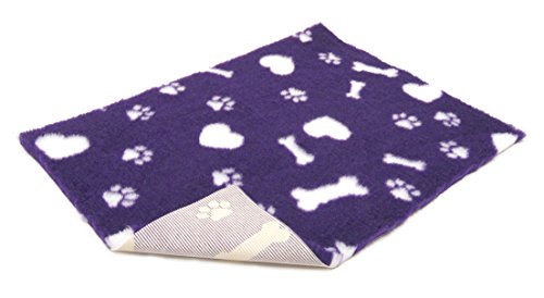 Purple with White Hearts