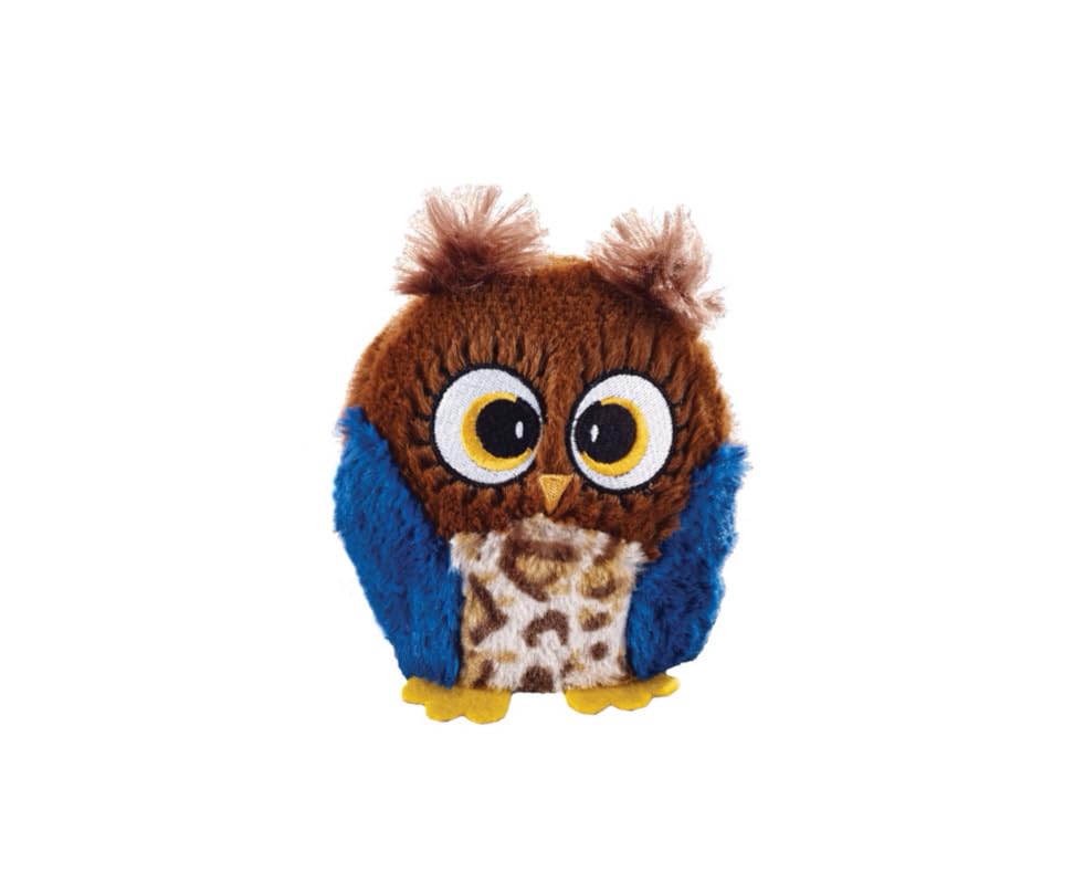 SPOT Ethical Pets Hoots Interactive Dog Toy - 3 Inch Small Plush Squeaky Toy for Puppies & Small Dogs - Perfect for Indoor Play, Training & Cuddling