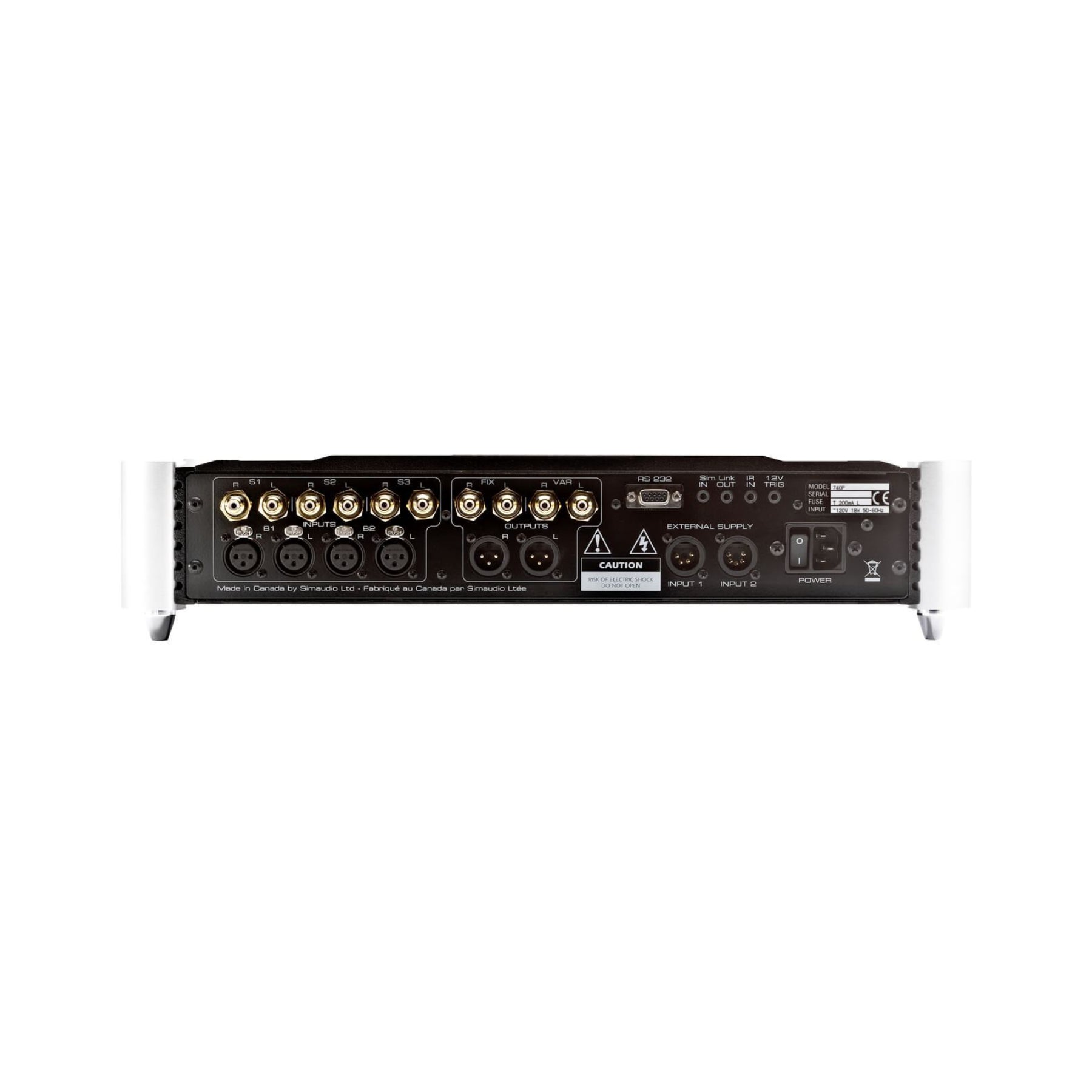 MOON 740P High-Fidelity Stereo Preamplifier - Professional Audio Equipment for Home Theater & Recording Studio (Black/Silver Two-Tone Finish) | Perfect for Audiophiles, Music Producers & Hi-Fi Enthusiasts