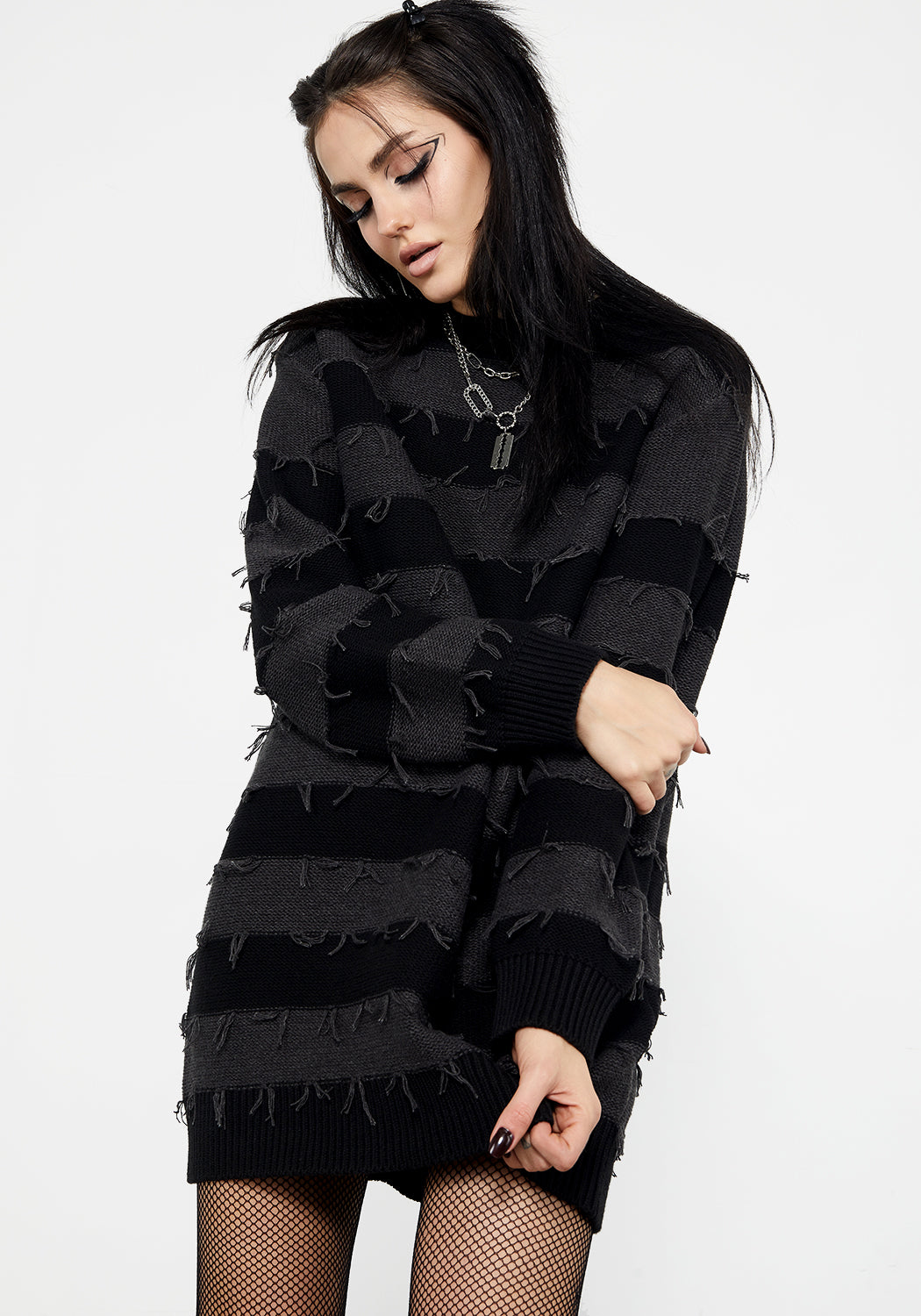 Nancy Striped Oversized Sweater Jumper - Cozy & Stylish Knit Pullover for Women | Perfect for Casual Outings, Layering & Cold Weather Fashion
