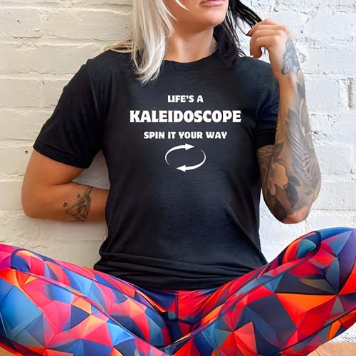 Life's A Kaleidoscope Spin It Your Way Unisex T-Shirt - Trendy Graphic Tee for Casual Wear & Unique Style Expression