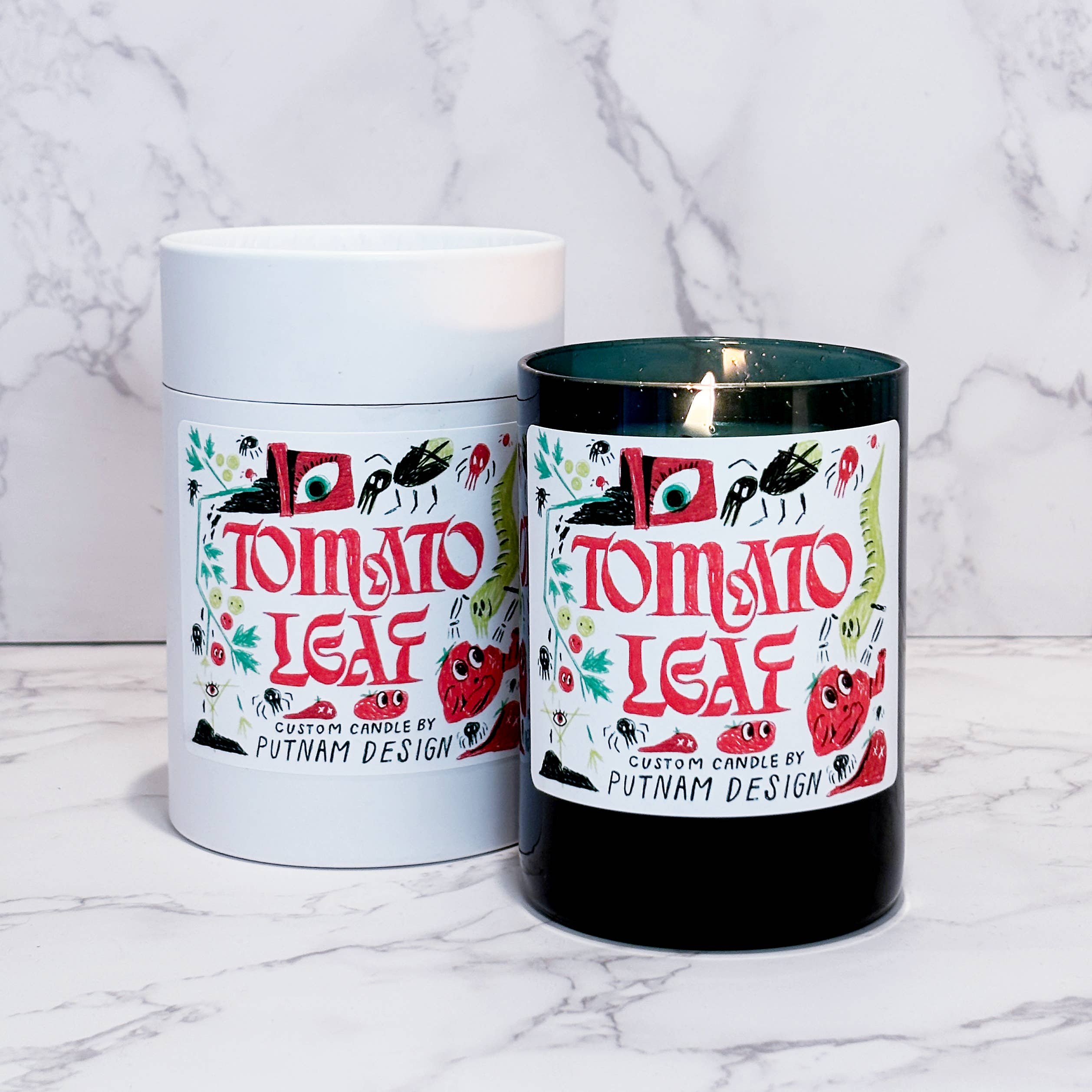 Tomato Leaf Scented Soy Candle - Natural Aromatherapy Candle for Home, Relaxation & Gifts | Perfect for Kitchen, Living Room & Bathroom Decor