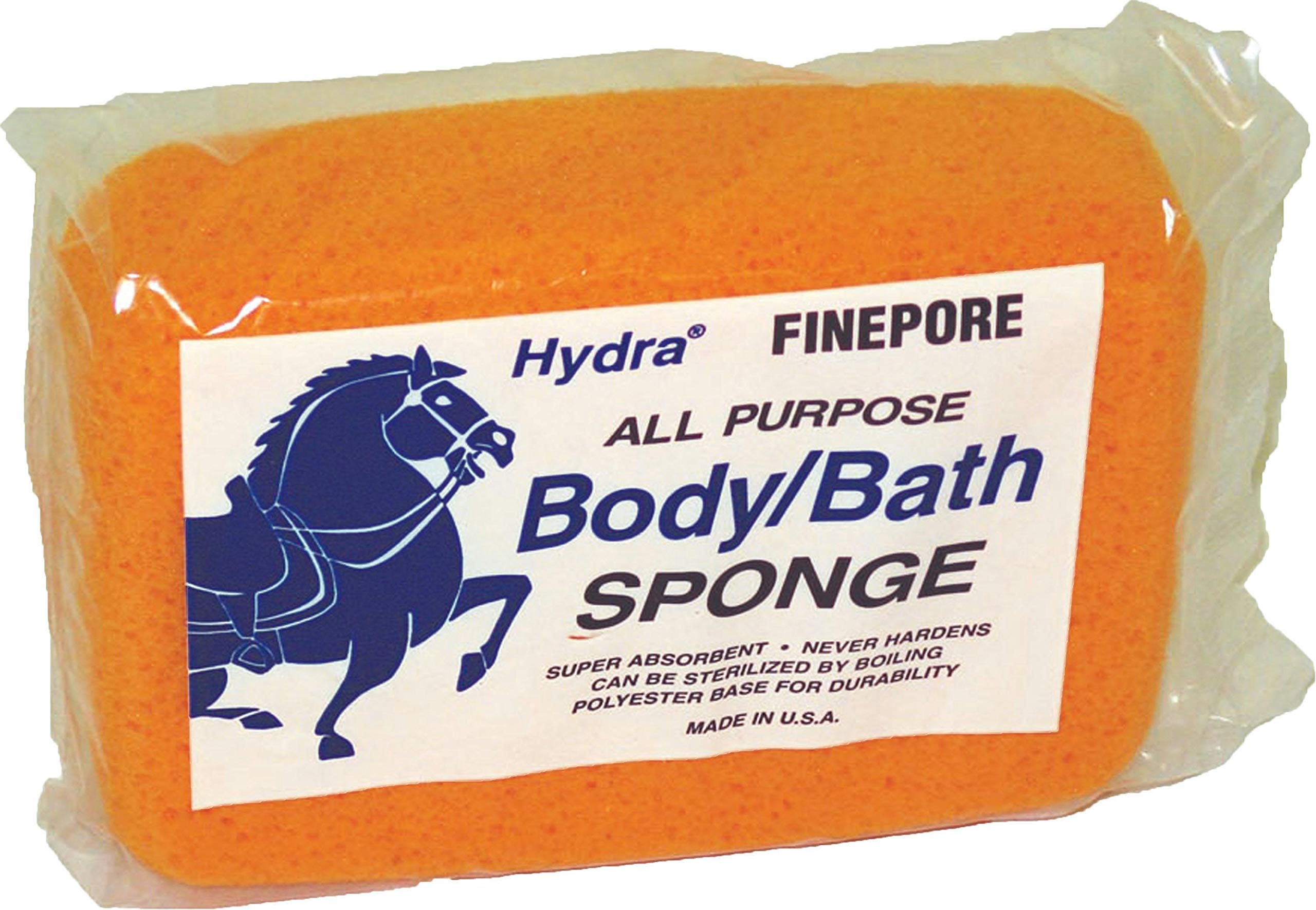 Premium Hydra Fine Pore All-Purpose Body Sponge for Horses - Gentle Cleaning & Grooming - Ideal for Bathing, Show Prep & Daily Care