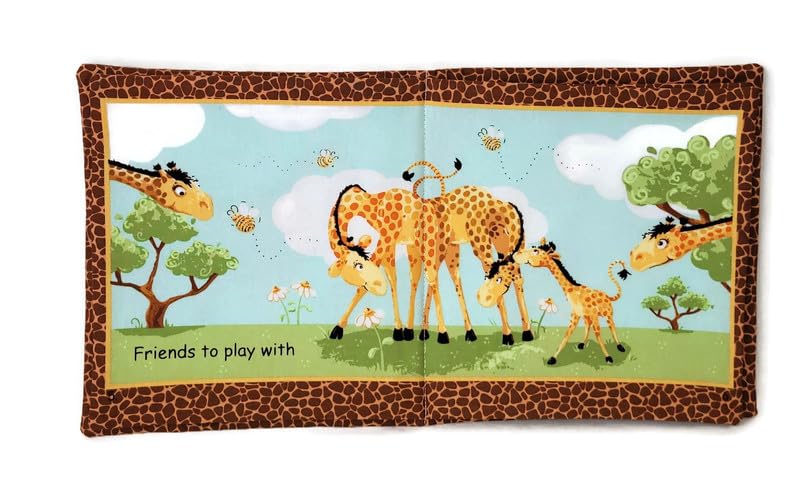 Zoe the Giraffe Soft Cloth Book - Interactive Baby Toy & Early Learning Activity for Toddlers | Perfect for Bedtime Stories, Sensory Play & Developmental Skills