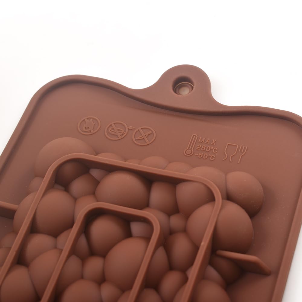 Premium Silicone Chocolate Bar Molds - 4 Pack Reusable Baking Molds for Homemade Protein Bars, Energy Bars & Candy - Perfect for DIY Treats, Gifts & Party Favors - BPA-Free & Easy Clean