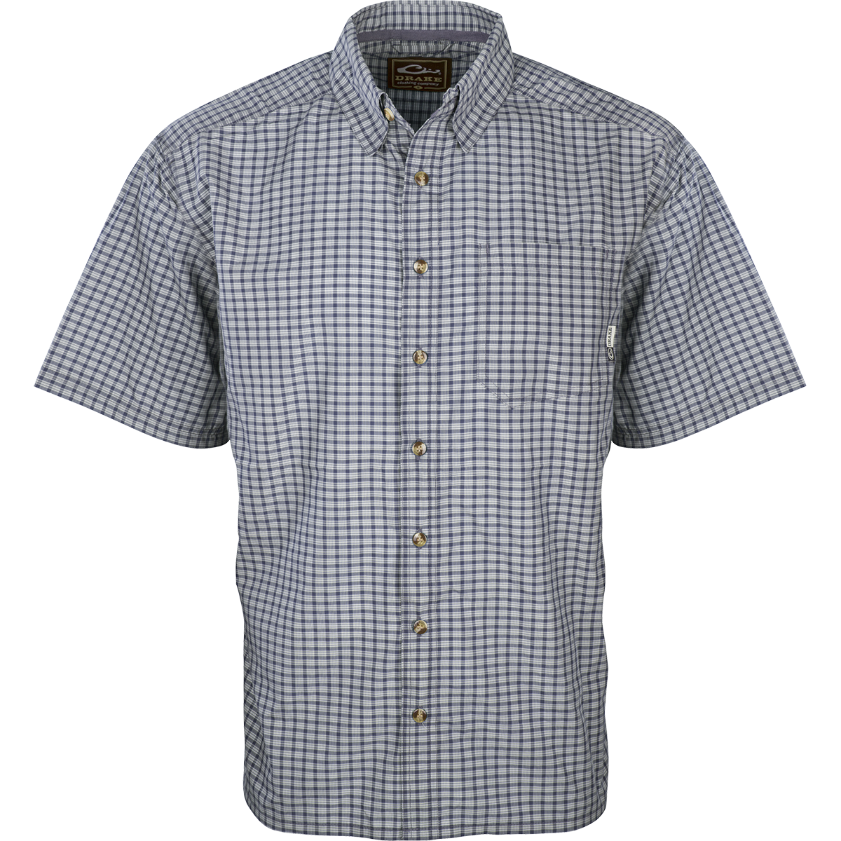 Featherlite Check Short Sleeve Shirt for Men - Lightweight Breathable Casual Button Down Shirt - Perfect for Summer, Office & Outdoor Activities