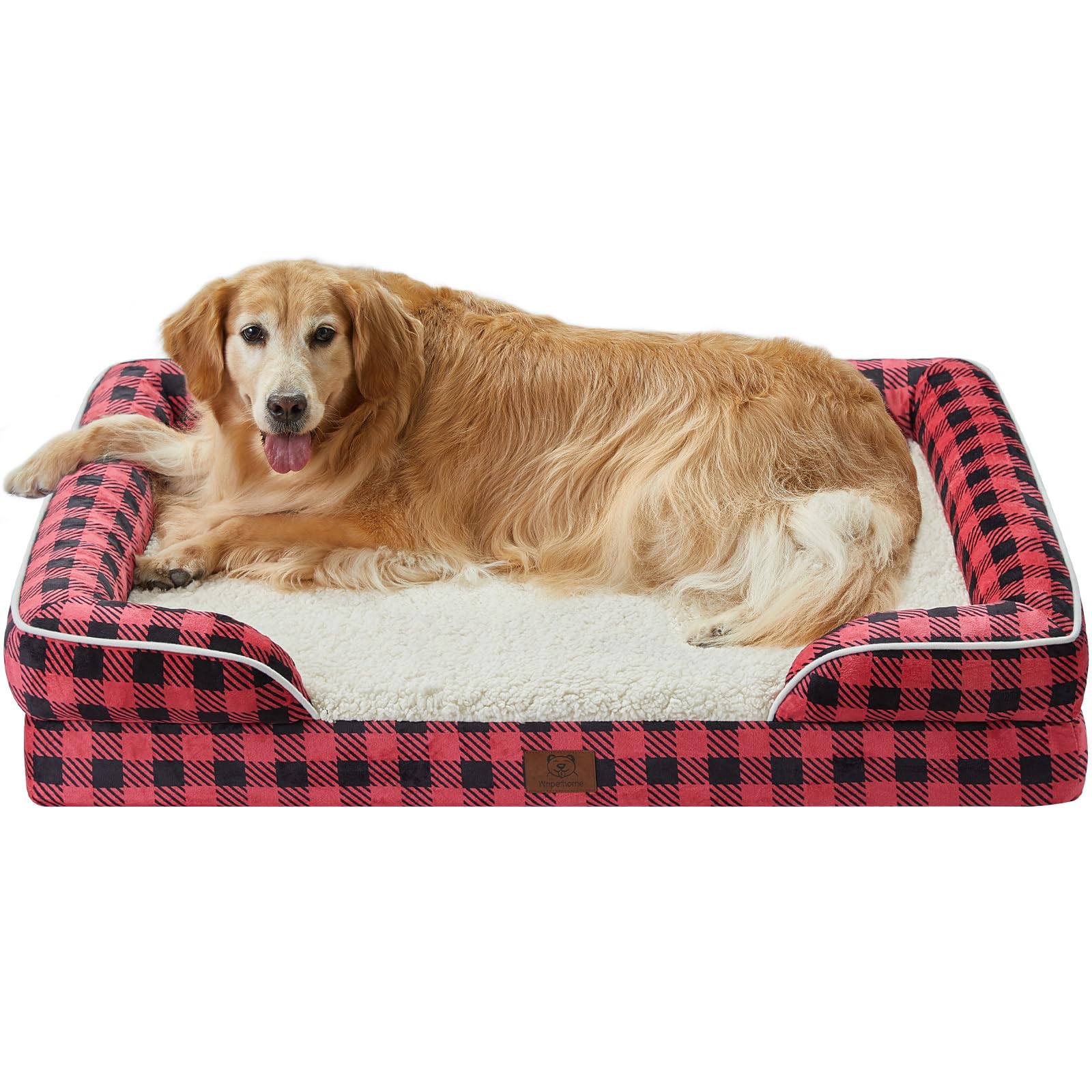 Orthopedic Dog Bed for Large Dogs - Waterproof Pet Sofa with Removable Washable Cover, Supportive Couch Bed with Raised Sides - Perfect for Arthritis & Joint Pain Relief, Ideal for Living Room, Bedroom & Kennel Use